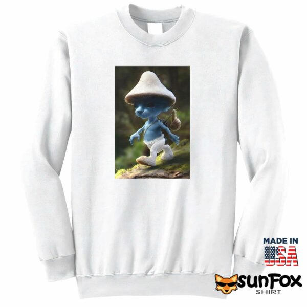 Smurf Cat Realistic Cat Mushroom Shirt