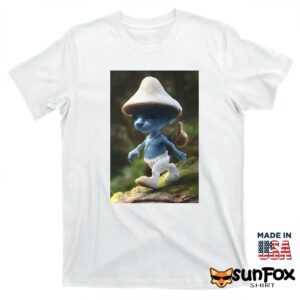 Smurf Cat Realistic Cat Mushroom Shirt T shirt white t shirt 1
